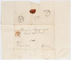 1856 Kenessey Károly Pettendről Gyónra írt levele Sigray Lajosnak peres ügyben
1856 3kr Velencze Eö...