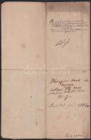 1807 Nagykőrös a Hangyás család két tagja Hangyás János és Hangyás Dávid előzetes felhatalmazó level...