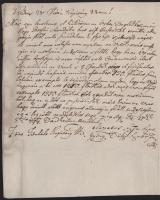 1791 Szentgyörgyvölgyi Szabó Ferenc Ceglédre Irsai Szabó Jánosnak írt levele