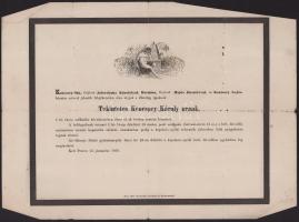 1859 Kenessey Károly halálozási értesítője