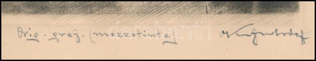 Olvashatatlan jelzéssel: Férfi arckép. Mezzotinto, papír, 18,5x15 cm