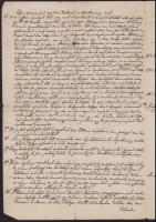 1784 Nagykőrös Mokcsay és Vékey László közötti szerződés 1859-es hiteles másolata