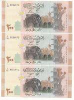 Szíria 2021. 200P (3x) sorszámkövetők "L / 08 9221970 - L / 08 9221972" T:UNC
Syria 2021....