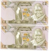 Zambia 1980-1988(DN) 2K (2x) sorszámkövetők "86/B 677112 - 86/B 67713" T:UNC
Zambia 1980-...