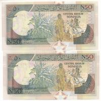 Szomália 1991. 50Sh (2x) sorszámkövetők "BP1833821 - BP1833822" T:UNC
Somalia 1991. 50 Sh...