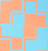 Oskar Putz (1940-): Geometrikus kompozíció. Szitanyomat, papír, jelzett, számozott (43/150). 40x40 c...