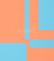 Oskar Putz (1940-): Geometrikus kompozíció. Szitanyomat, papír, jelzett, számozott (43/150). 40x40 c...