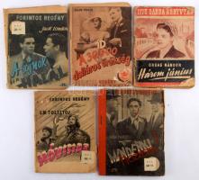 4 kötet ponyva: Ordas Nándor: Három június, Tolsztoj: Hóvihar, Dósa Károly: Mindenki hozzám, Jack Lo...