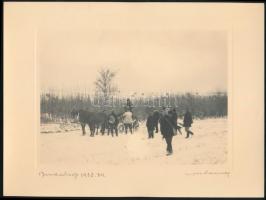 cca 1935 Orphanidesz János (1876-1939): (Vadászat) Budakesz 1932. Bróm-ezüst nagyítás. Jelzett Lapmé...