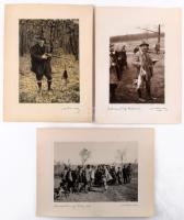 cca 1930 Orphanidesz János (1876-1939): 6 db magyar vadászatokon készült fotója. feliratozott, jelze...
