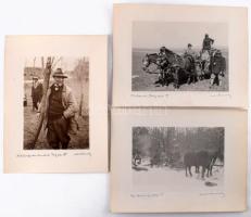 cca 1930 Orphanidesz János (1876-1939): 6 db magyar vadászatokon készült fotója. feliratozott, jelze...