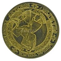 2000 k. "Sümeg vára" kétoldalas bronz emlékzseton kapszulában (29mm) T:AU