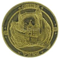 2000 k. "Sümeg vára" kétoldalas bronz emlékzseton kapszulában (29mm) T:AU