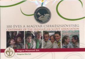 2012. 100Ft Cu-Ni "100 éves a Magyar Cserkészszövetség" bliszterben T:PP