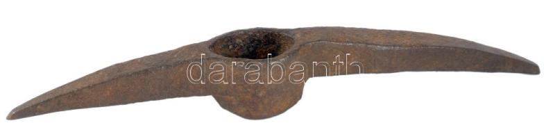 Antik vas csákány fej, h: 37,5 cm