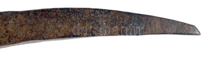 Antik vas csákány fej, h: 37,5 cm