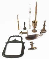 Kis doboznyi fém bolha tétel, közte régi darabok