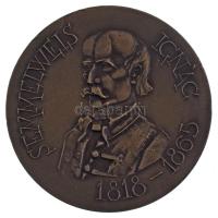 Kiss Nagy András (1930-1997) DN "Semmelweis Ignác 1818-1865" kétoldalas bronz emlékérem &q...
