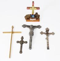 5 darab feszület, klf anyagból és klf méretben