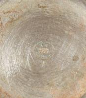 Alpakka gyertyatartó és gyufatartó, m: 10 cm alatt