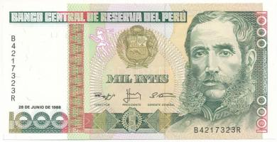 Peru 1988. 1000I "B4217323R" T:UNC,AU
Peru 1988. 1000 Intis "B4217323R" C:UNC,A...
