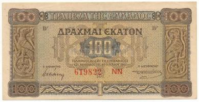 Görögország 1941. 100D "NN 619822" T:F
Greece 1941. 100 Drachmai "NN 619822" C:...