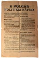 ca 1940 A Polgári Demokrata Párt (PDP) magyar nemzeti liberális párt felhívása alapszervezetek megal...
