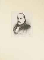 Szigeti József (1822?1902) színész, rendező, színműíró, az MTA tagja fametszetű portréja. 12x14 cm P...