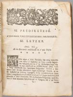 Gombási István: Egynéhány válogatott és szükségesebb matériákra való prédikátziók. Melyeket Frantz é...