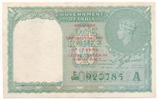 Mianmar DN (1945) 1R piros "Burma katonai közigazgatása" felülbélyegzéssel "C98 92078...