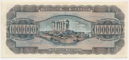 Görögország 1944. Német megszállás 1.000.000Dr T:AU,XF
Greece 1944. German Occupation 1.000.000 Dra...