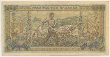 Görögország 1942. 5000D T:F
Greece 1942. 5000 Drachmai C:F
Krause P#119