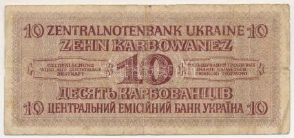 Ukrajna / Német megszállás 1942. 10K "19 0047208" T:VG
Ukraine / German occupation 1942. ...