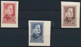 1949/50 Sztálin I. vágott ívszéli sor