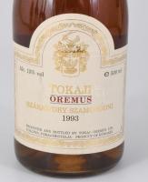 1993 Oremus Tokaji szamorodni száraz, bontatlan palack, szakszerűen tárolva, 0,5l
