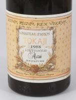 1988 Tokaji aszú 5 puttonyos, Chateau Pajzos, 0,5 l, bontatlan palack bor /// 1988 Tokaji Aszú 5 Put...