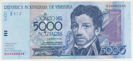 Venezuela 2002. 5000B T:XF
Venezuela 2002. 5000 Bolívares C:XF