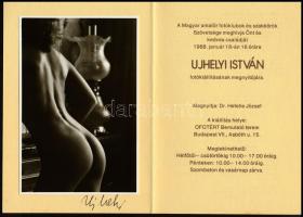 1988 Ujhelyi István (1936-2003) budapesti fotóművész felvétele, felirattal, aláírással jelzett, vint...