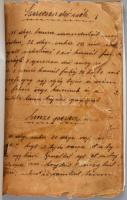 ca 1910 Recepfüzet 81 db kézzel írt magyar nyelvű recepttel