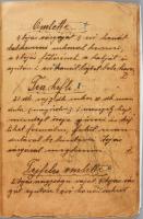 ca 1910 Recepfüzet 81 db kézzel írt magyar nyelvű recepttel
