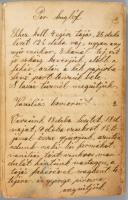 1918 Recepfüzet 115 db kézzel írt magyar nyelvű sütemény recepttel
