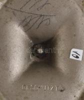 cca 1910 Osztrák szecessziós gyertyatartó pár, m: 17 cm