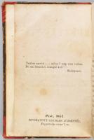Beöthy László A puszták fia Regény Pest, 1857. Müller. 270 l. Korabeli kopott félvászon kötésben