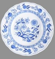 Hutschenreuther 5 darab hagymamintás mélytányér, jelzett, hibátlan, d: 23 cm