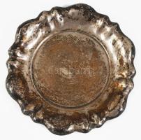 Ezüst (Ag) tálka, jelzett, 1872-1937 közötti fémjel, 800 ezrelékes, 10g