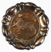 Ezüst (Ag) tálka, jelzett, 1872-1937 közötti fémjel, 800 ezrelékes, 84g