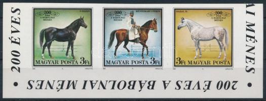 1989 200 éves a bábolnai ménes vágott ívsarki hármascsík