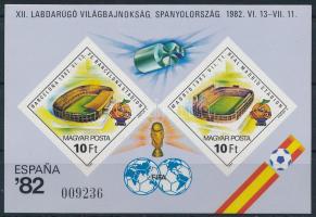 1982 Labdarúgó VB IV. - Spanyolország vágott blokk (4.500)