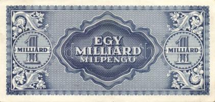 1945-1946. 1000P-től 1.000.000.000BP-ig 21db klf magyar bankjegy, komplett inflációs kiadás, közte s...