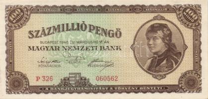 1945-1946. 1000P-től 1.000.000.000BP-ig 21db klf magyar bankjegy, komplett inflációs kiadás, közte s...